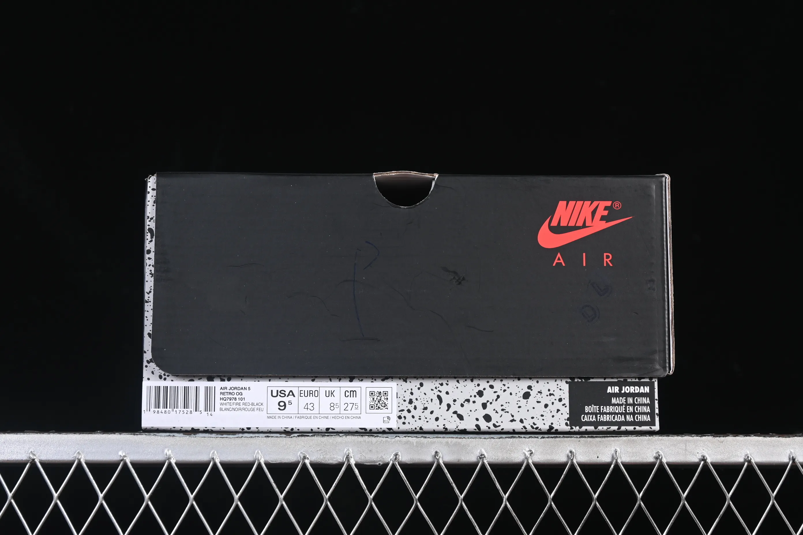 All categories Air Jordan Jordan series basketball shoes Air Jordan 5 GX foreign trade version Air Jordan 5 Retro "Fire Red Black Tongue" AJ5 Joe 5 Rukawa Maple Flame Red first layer basketball shoes HQ7978-101